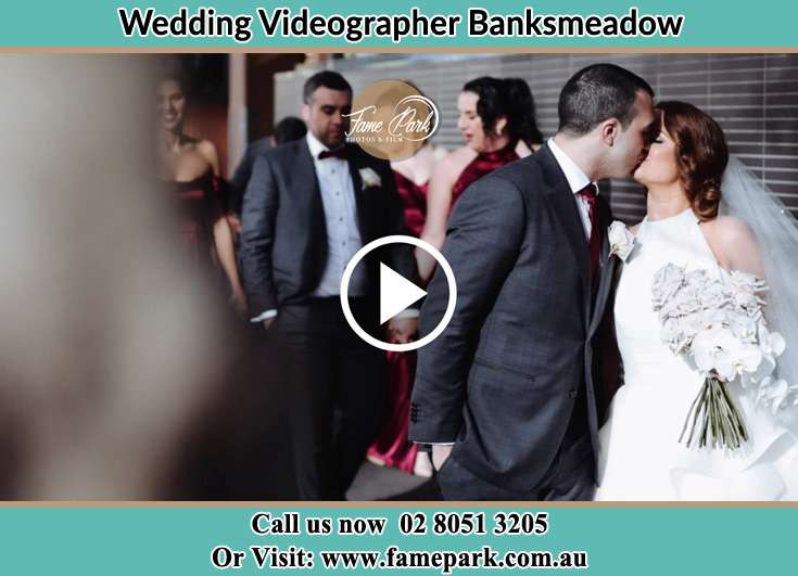 Bride and Groom kissed at the hallway Banksmeadow NSW 2019