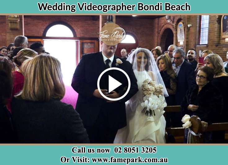 Bride and her Groom walking in the aisle Bondi Beach NSW 2026