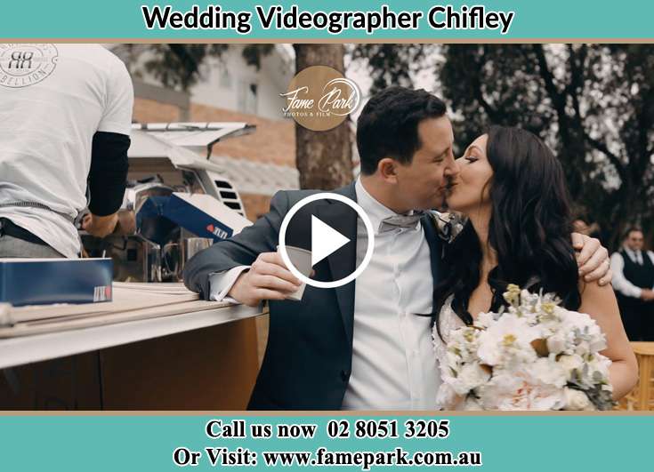 Bride and Groom kissed at the event Chifley NSW 2036