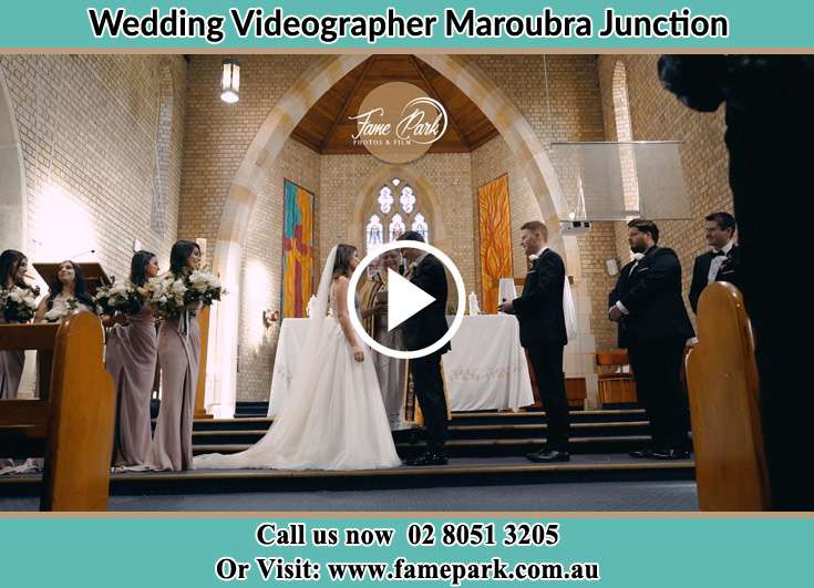 Bride and Groom at the altar during the ceremony Maroubra Junction NSW 2035