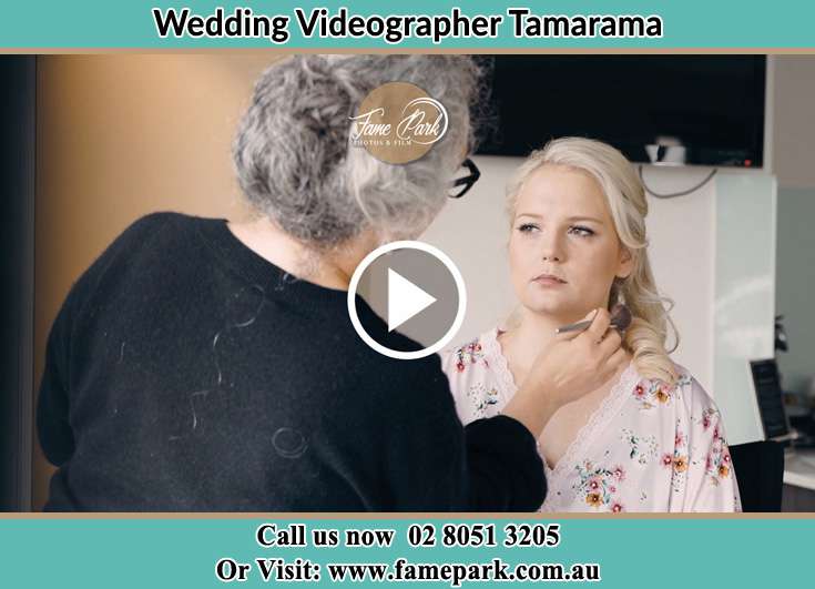 The Bride having her make up done by her mother Tamarama NSW 2026