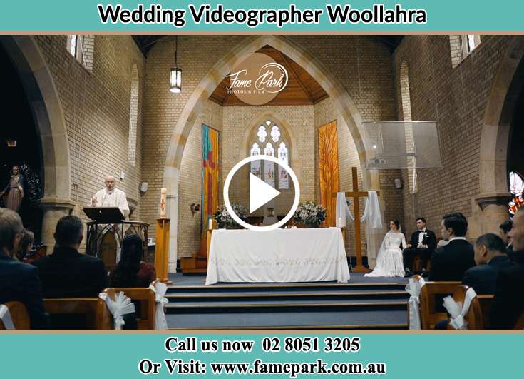 The priest deliver his sermon during the wedding ceremony Woollahra NSW 2025